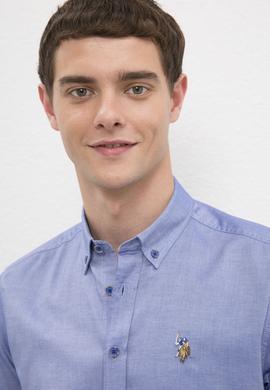 Erkek Mavi Gömlek Uzunkol Basic - 50218882182