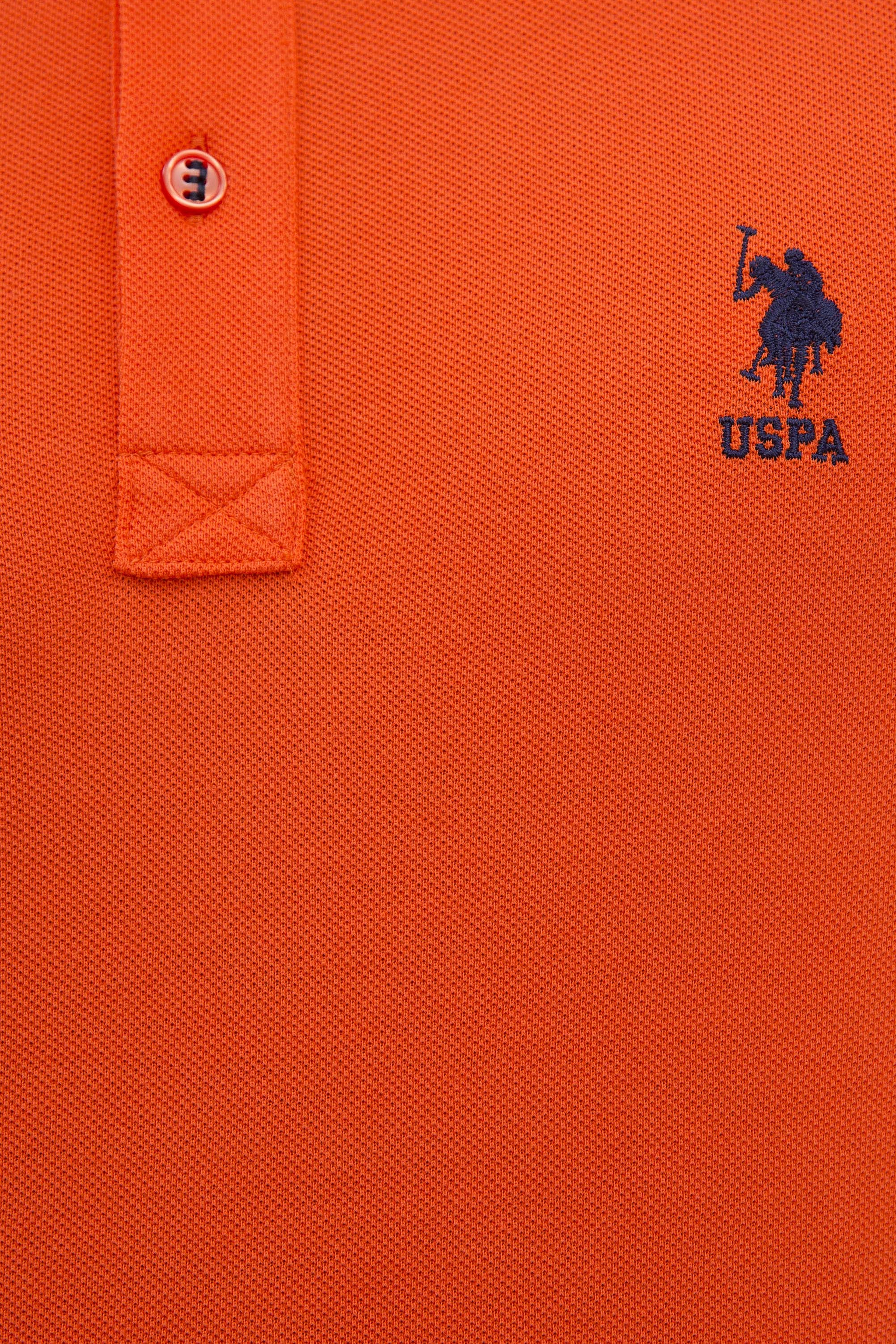 Erkek Nar Çiçeği Polo Yaka T-Shirt Basic - Image 5