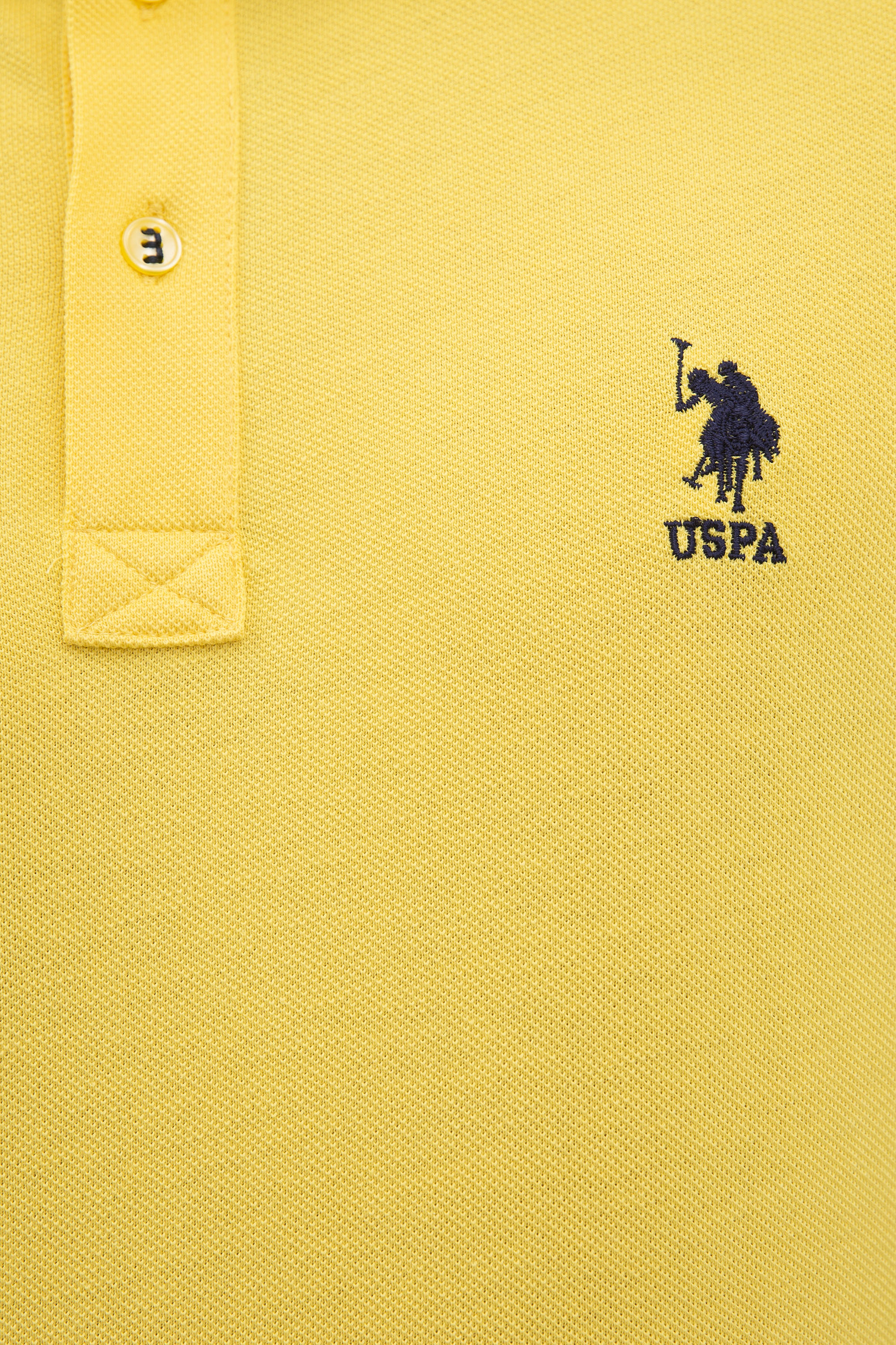 Erkek Safran Polo Yaka Basic T-Shirt - Image 5
