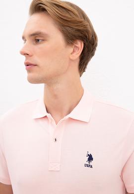 Erkek Açık Pembe Basic Tişört - 50222632238