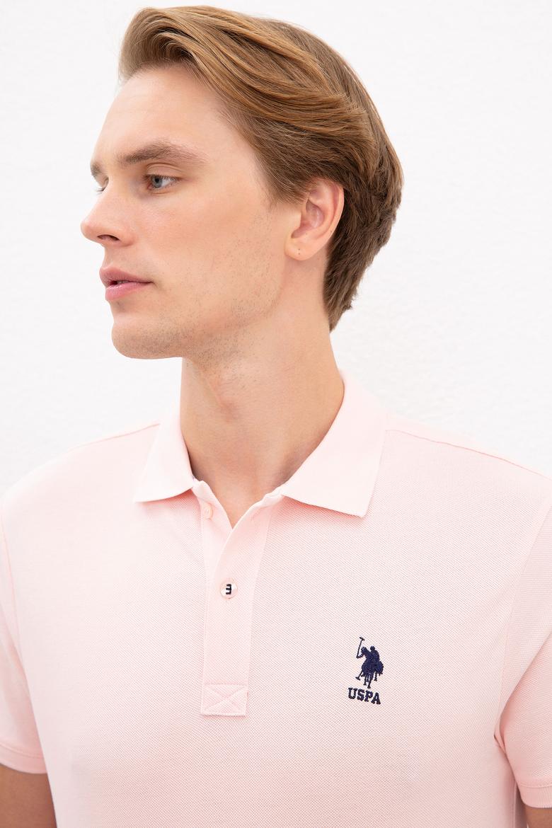 Erkek Açık Pembe Basic Tişört - 50222632238