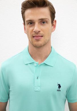 Erkek Mint Polo Yaka Basic T-Shirt - 50222632268