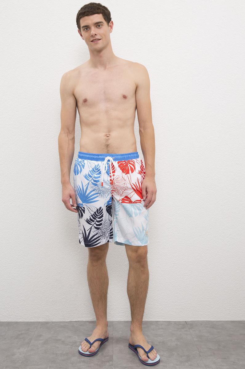 Erkek Turuncu Deniz Şortu