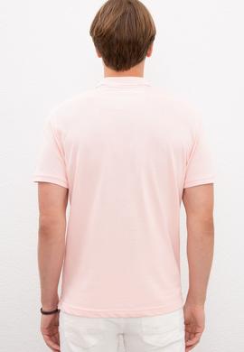 Erkek Açık Pembe Basic Tişört - 50222632238