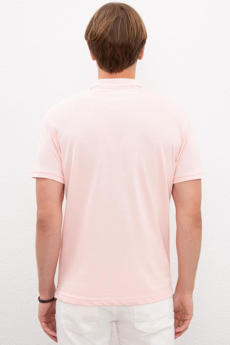 Erkek Açık Pembe Basic Tişört - 50222632238