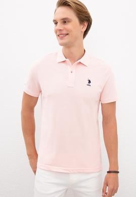 Erkek Açık Pembe Basic Tişört - 50222632238