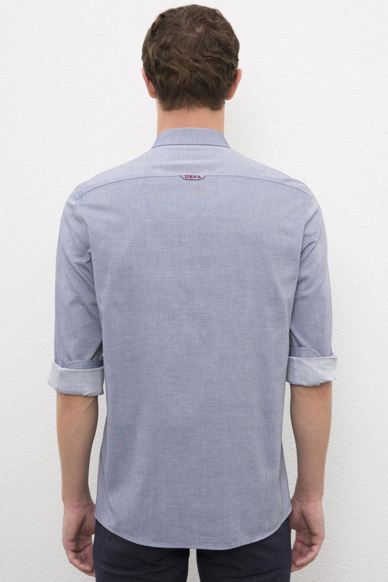 Erkek Lacivert Gömlek Uzunkol Basic - 50205845029