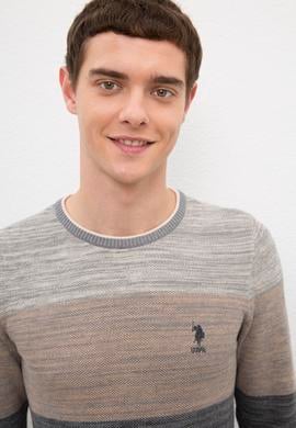 Erkek Antrasit Bisiklet Yaka Triko Kazak - 50223891028