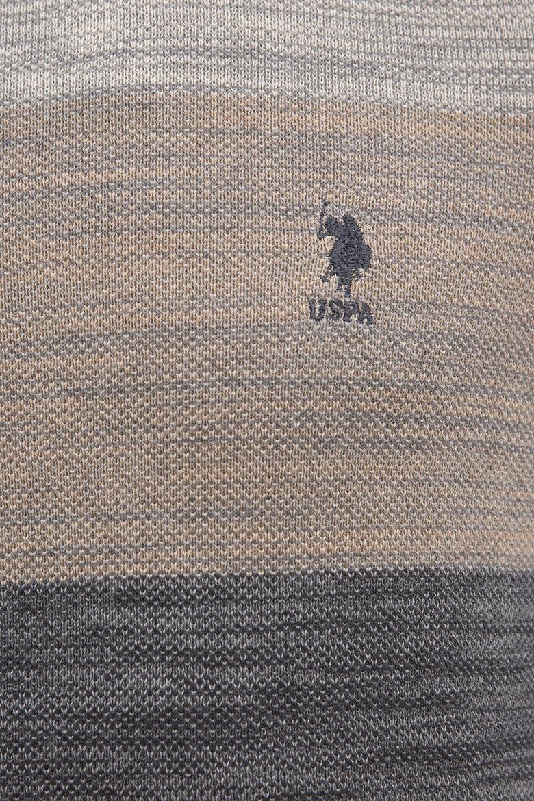 Erkek Antrasit Bisiklet Yaka Triko Kazak - 50223891028