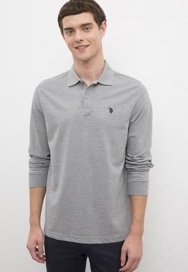 Erkek Gri Melanj Basic Sweatshirt - 50225335014