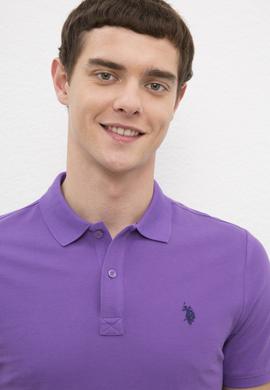 Erkek Menekşe Basic Tişört - 50217612044