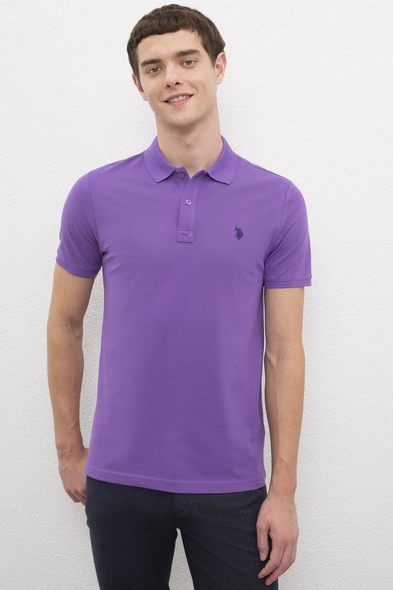 Erkek Menekşe Basic Tişört