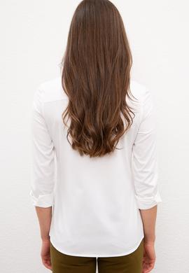 Kadın Beyaz Gömlek Uzunkol Basic - 50200203002