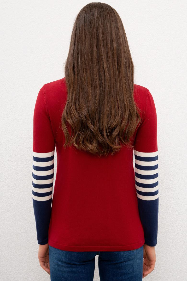 Kadın Kırmızı Kazak - 50223958023