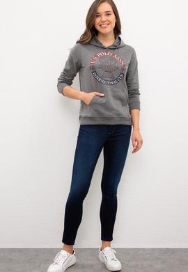 Kadın Antrasit Melanj Sweatshirt - 50225956002