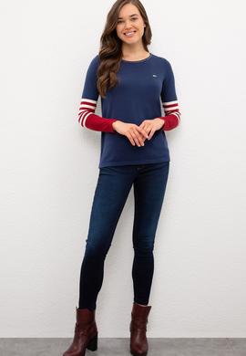 Kadın İndigo Kazak - 50223958031