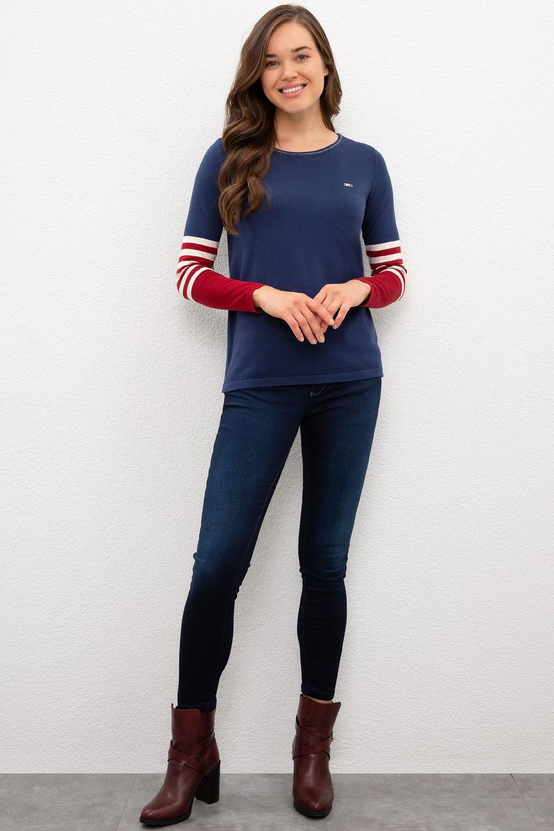 Kadın İndigo Kazak - 50223958031