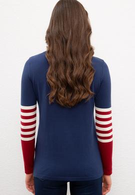 Kadın İndigo Kazak - 50223958031