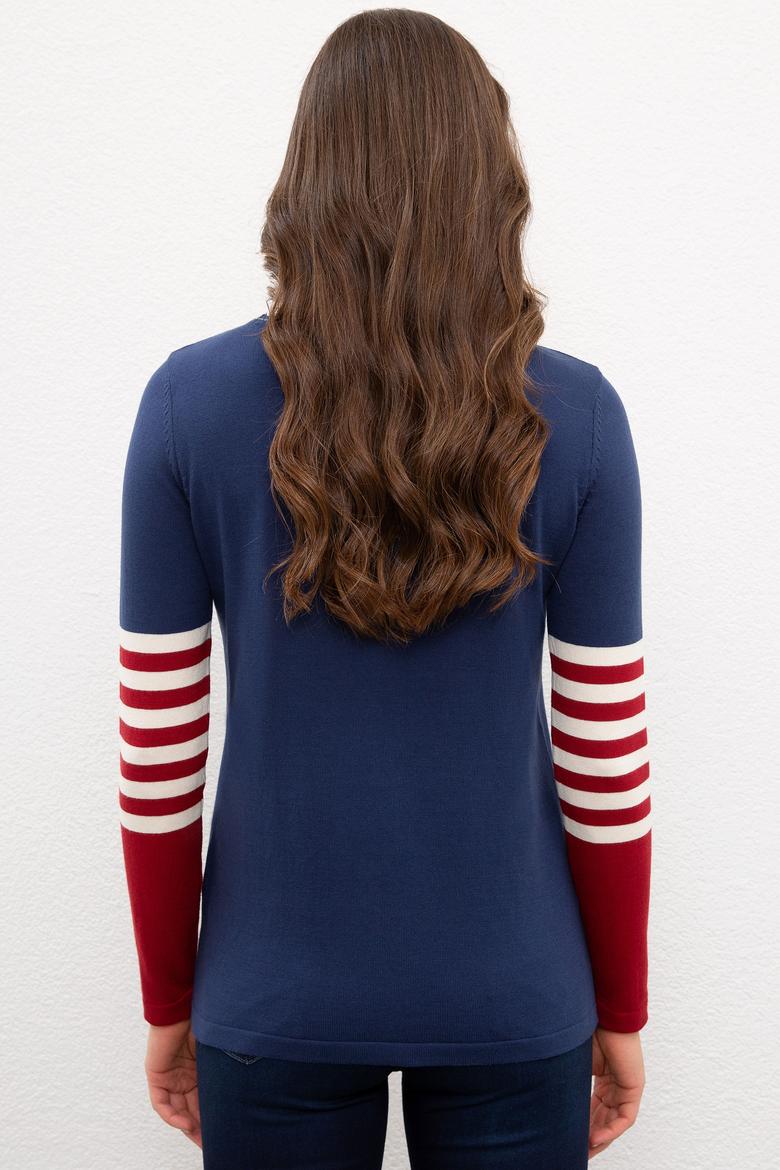 Kadın İndigo Kazak - 50223958031