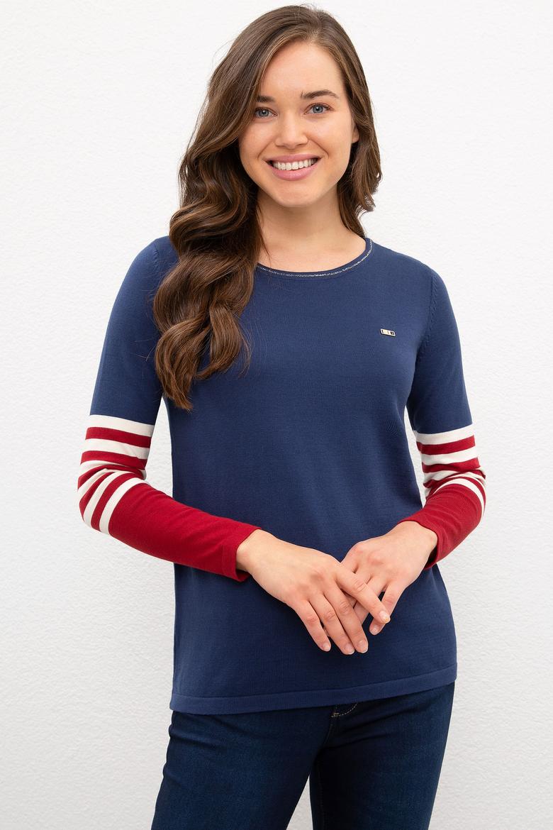 Kadın İndigo Kazak