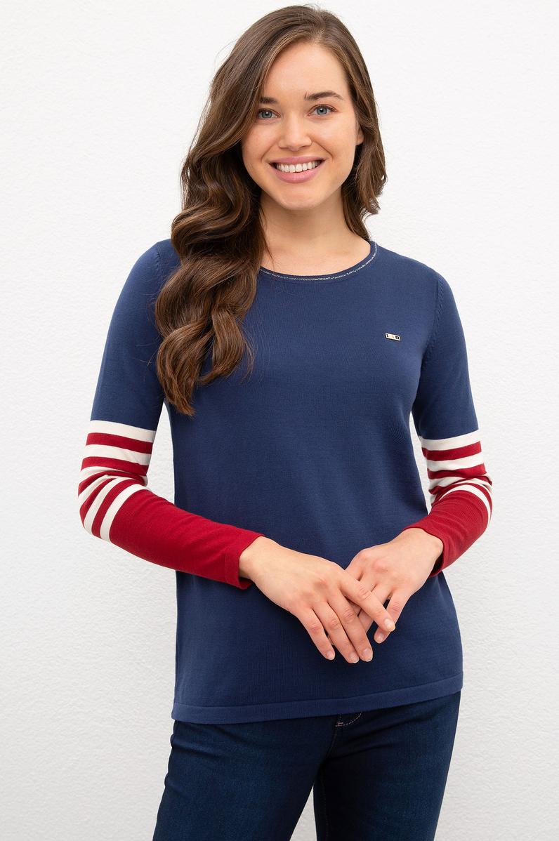 Kadın İndigo Kazak