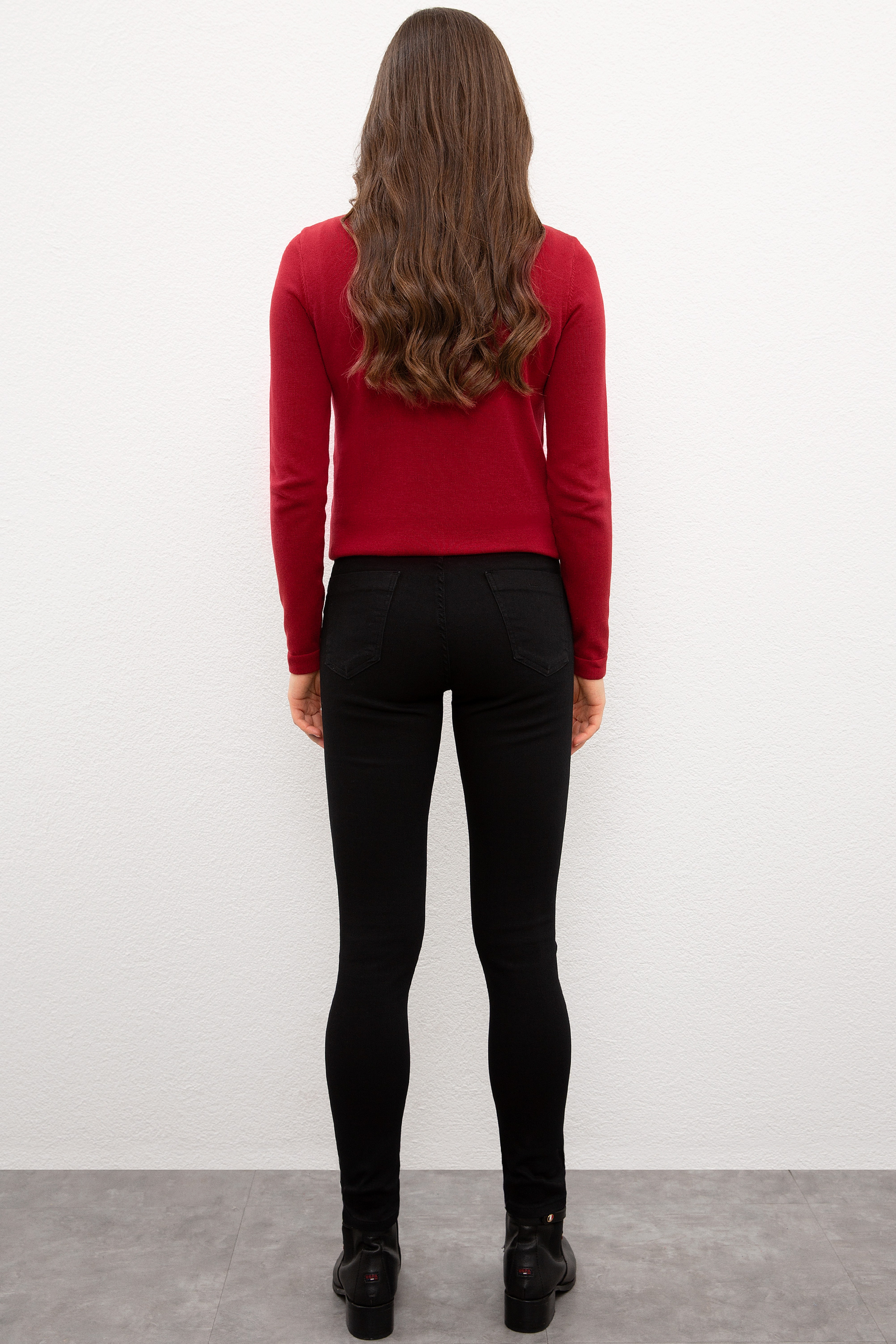 Kadın Siyah Jean Pantolon - Image 3