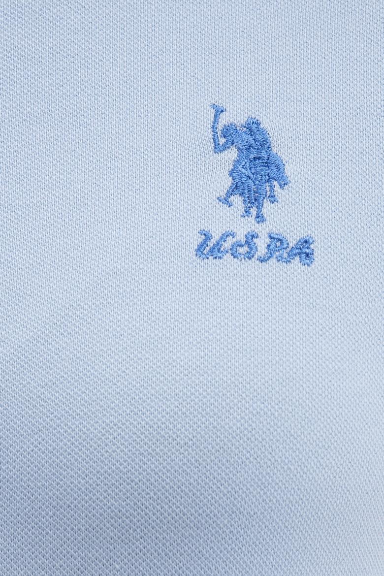 Kadın Mavi Basic Polo Yaka Tişört - 50217591051