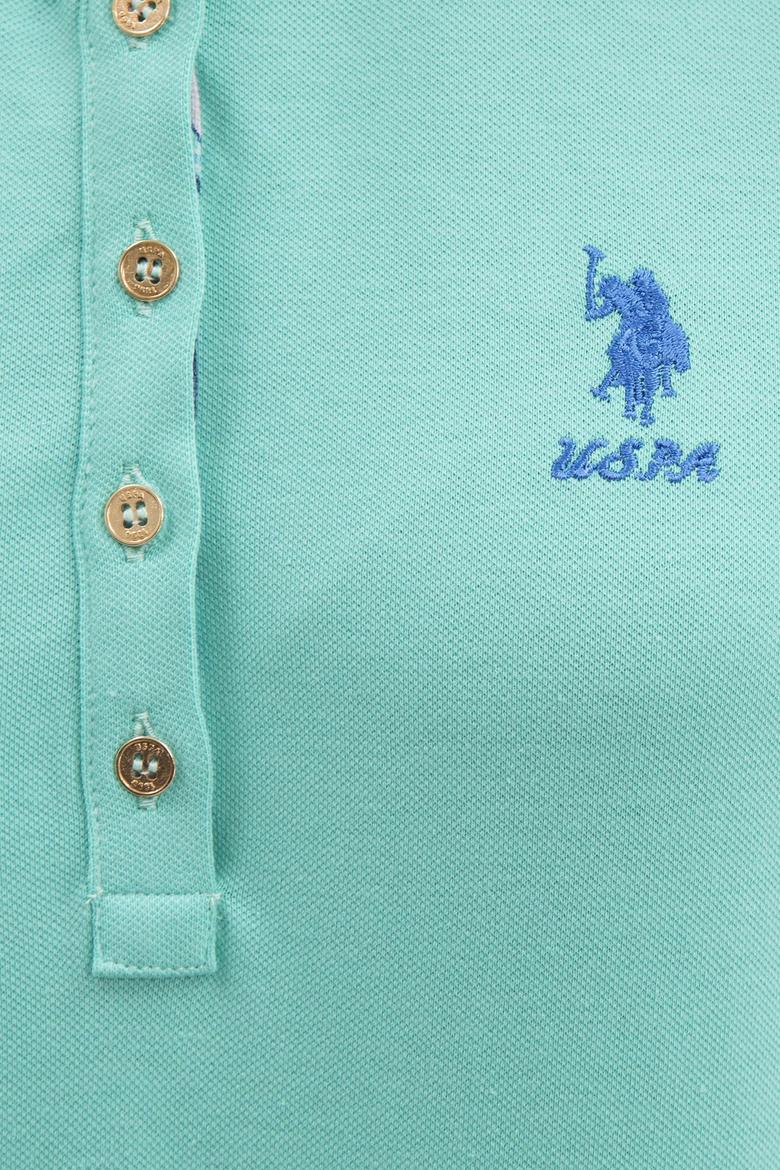 Kadın Mint Basic Polo Yaka Tişört - 50217591091