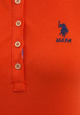 Kadın Nar Çiçeği Basic Polo Yaka Tişört - 50217591083