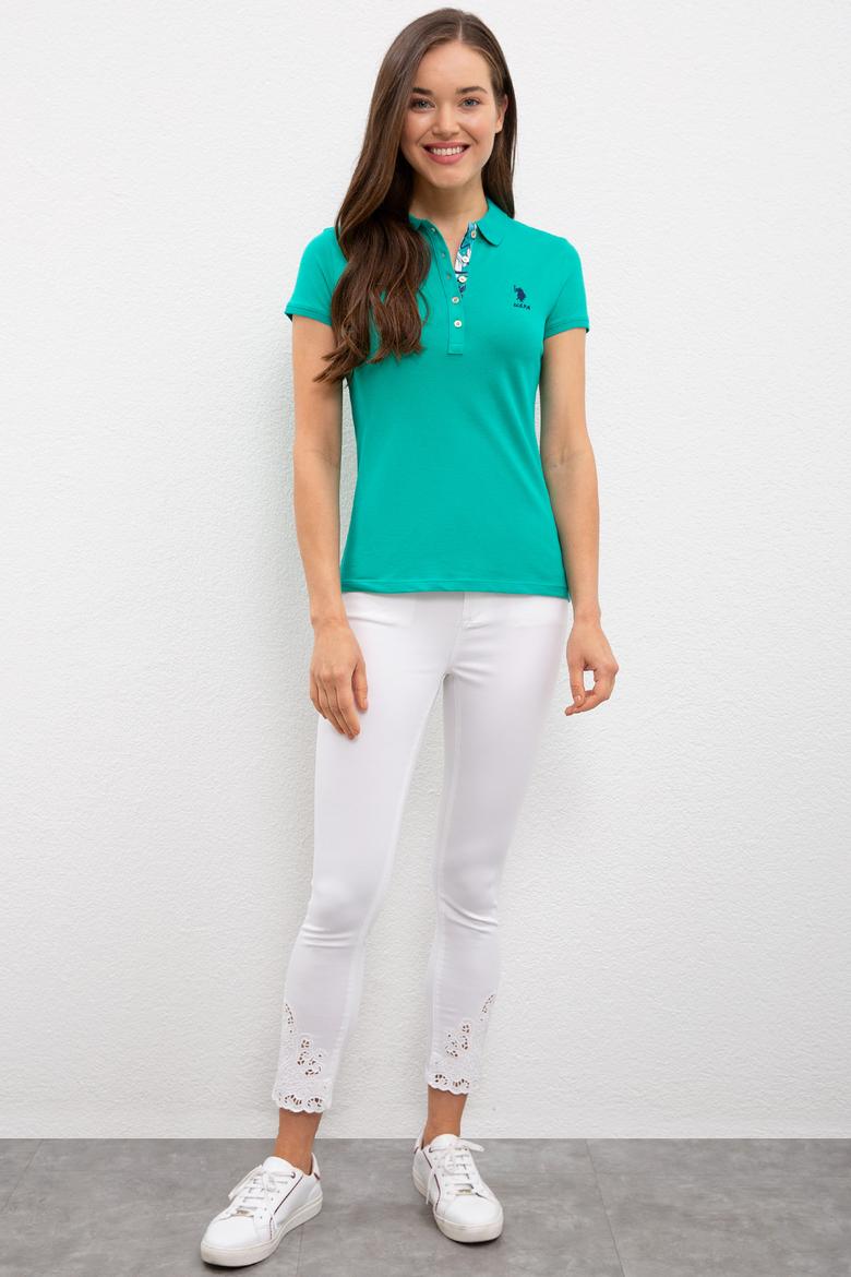 Kadın Yeşil Basic Tişört - 50217591100