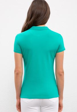 Kadın Yeşil Basic Tişört - 50217591100