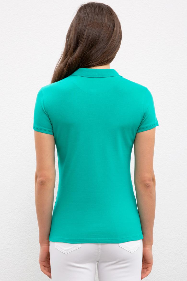 Kadın Yeşil Basic Tişört - 50217591100