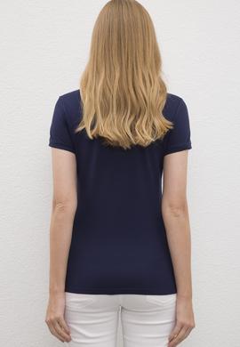Kadın Lacivert Basic Tişört - 50217719003