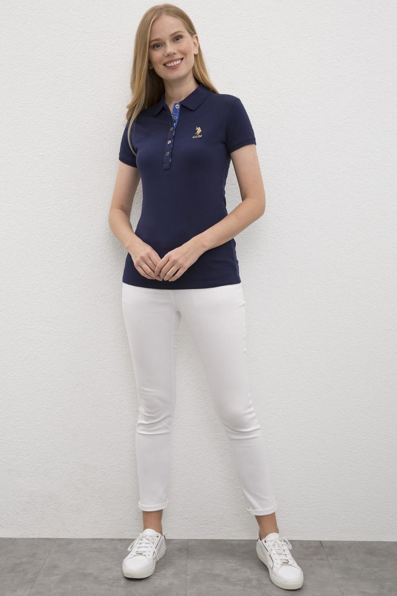 Kadın Lacivert Basic Tişört - 50217719003