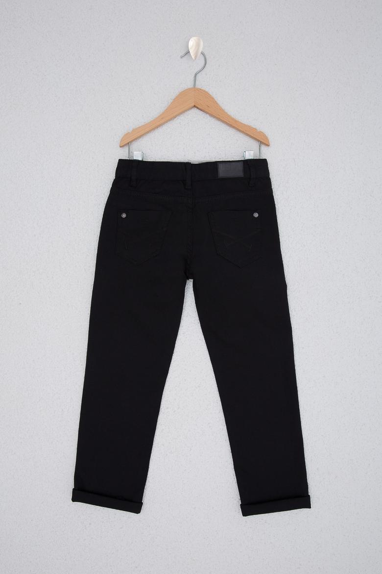 Erkek Çocuk Siyah Kanvas Pantolon - 50218313025