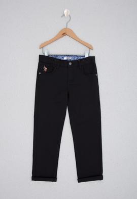 Erkek Çocuk Siyah Kanvas Pantolon - 50218313025