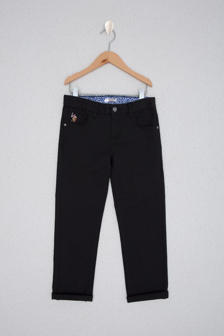 Erkek Çocuk Siyah Kanvas Pantolon
