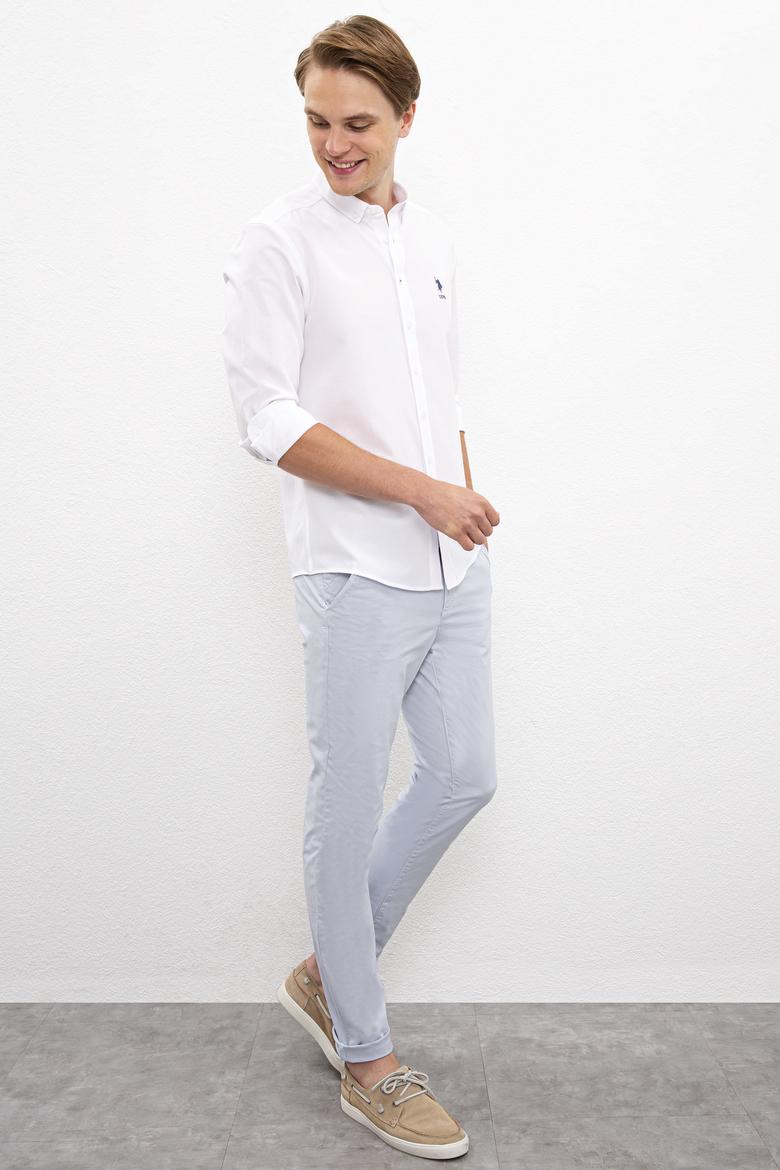 Erkek Açık Mavi Kanvas Pantolon - 50218323001