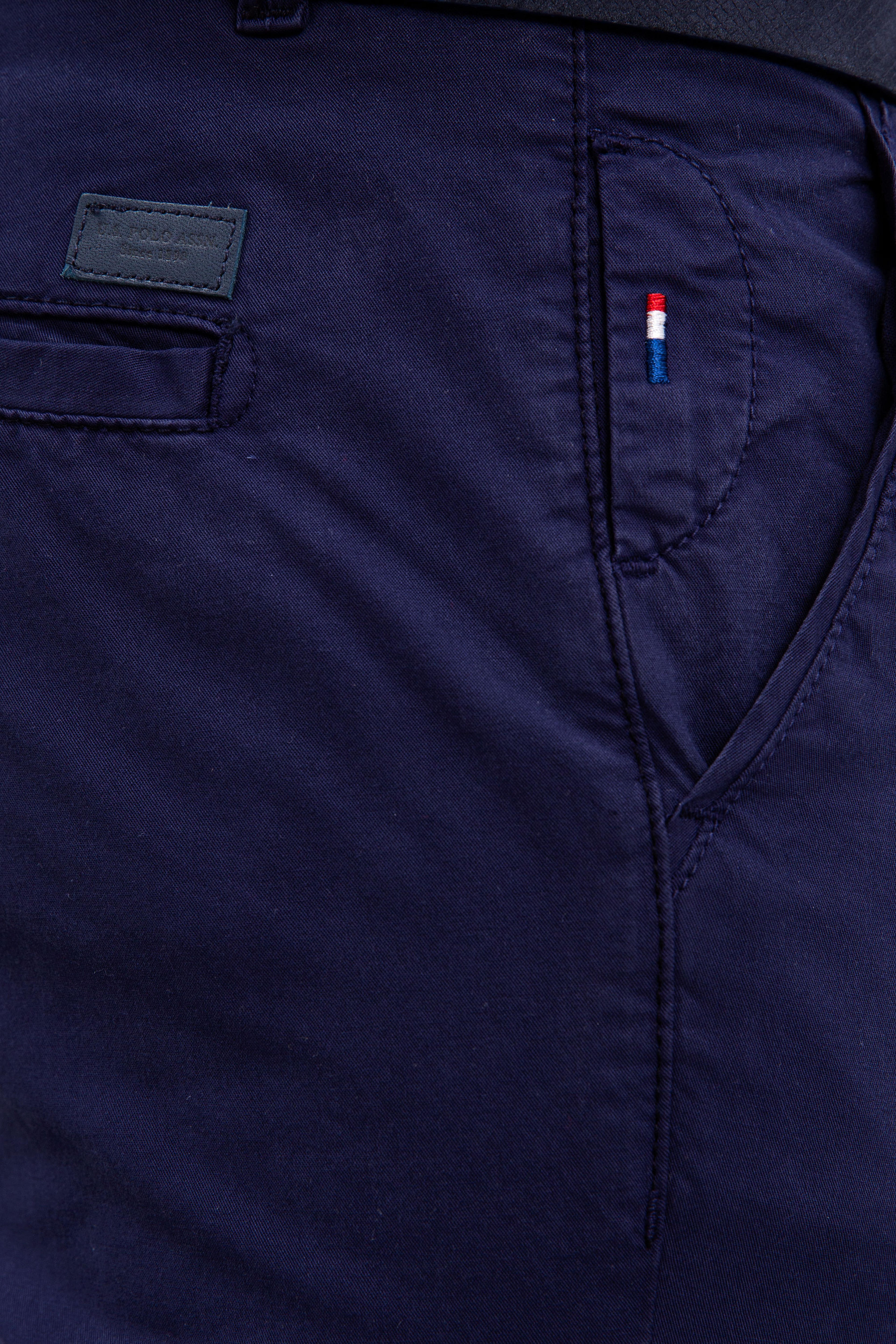 Erkek Slim Fit İndigo Kanvas Pantolon - Image 4