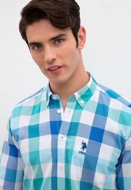 Erkek Yeşil Gömlek Uzunkol - 50219626011