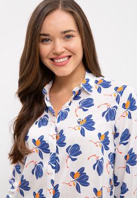 Kadın Lacivert Gömlek Uzunkol - 50219239010