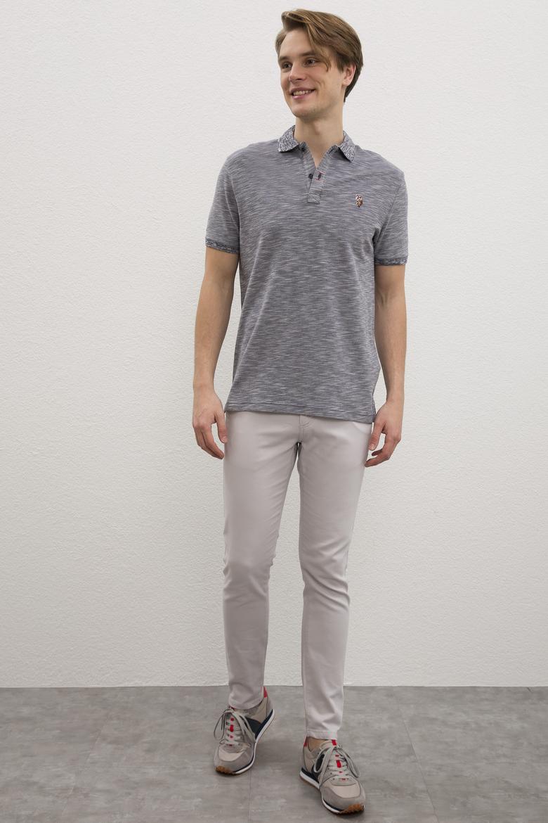 Erkek Lacivert Basic Tişört - 50222487013