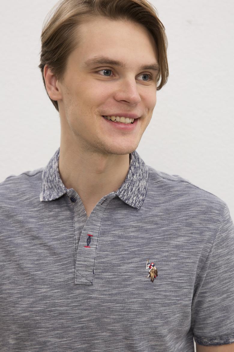 Erkek Lacivert Basic Tişört - 50222487013