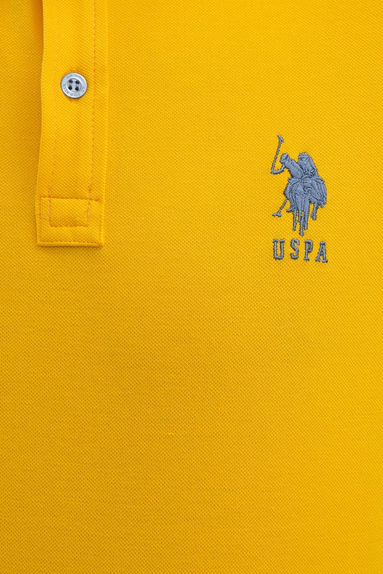 Erkek Koyu Sarı  Polo Yaka T-Shirt Basic - 50221070091