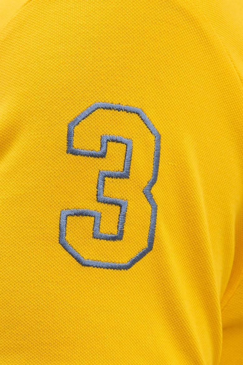 Erkek Koyu Sarı  Polo Yaka T-Shirt Basic - 50221070091