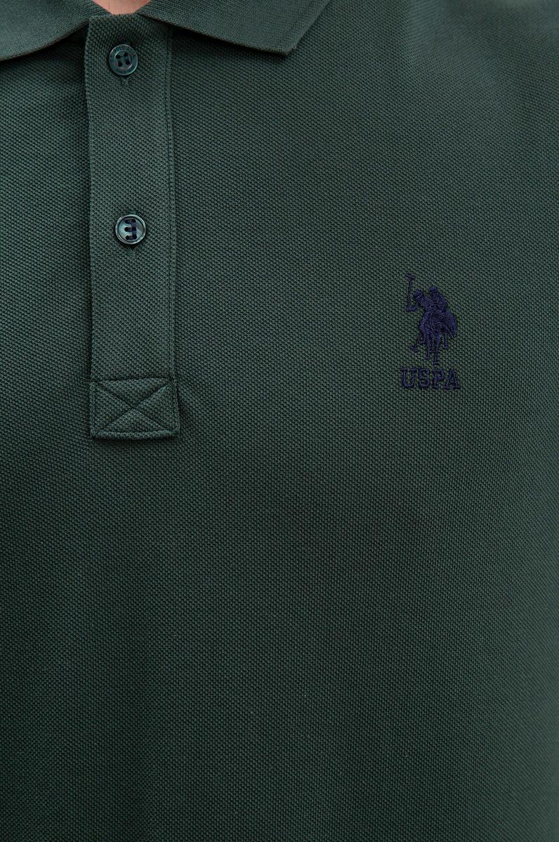 Erkek Koyu Yeşil Basic Polo Yaka Tişört