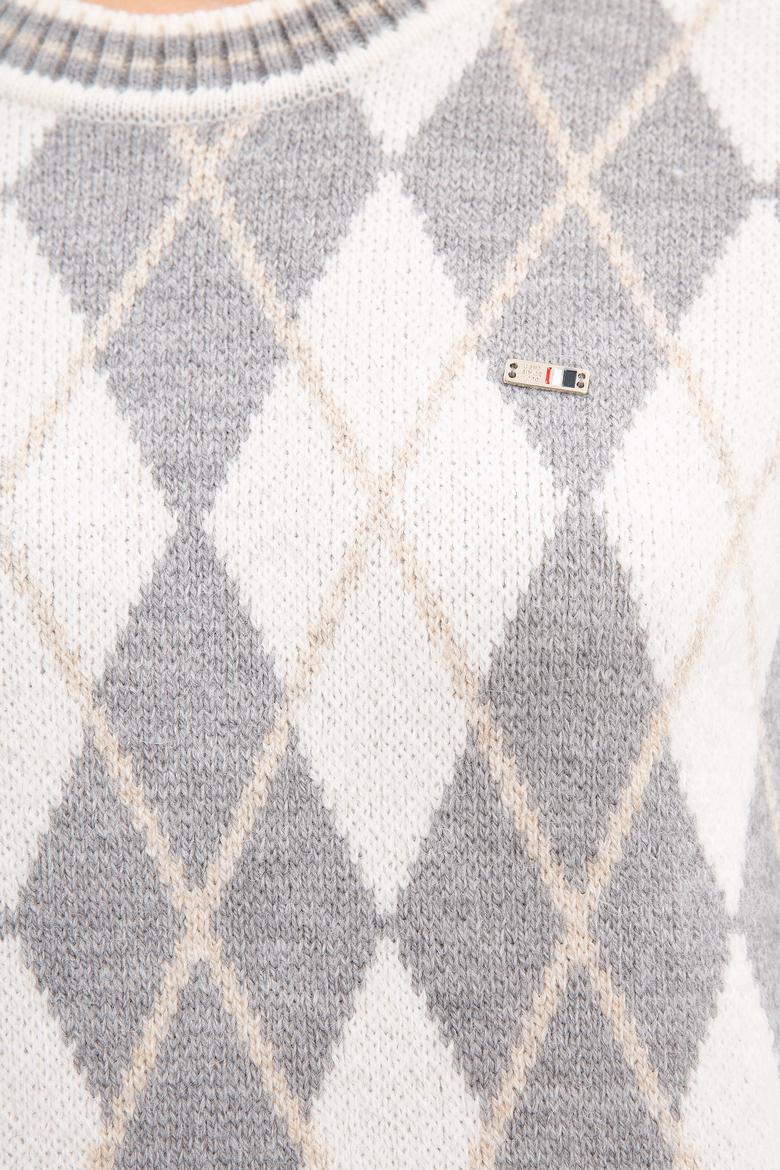 Kadın Beyaz Triko Kazak - 50229440005