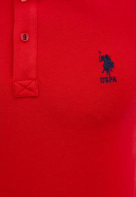 Erkek Kırmızı Basic Polo Yaka Tişört - 50222632048