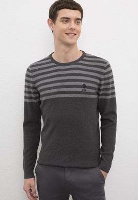 Erkek Antrasit Kazak - 50223820026