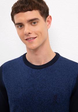 Erkek Lacivert Kazak - 50223857003